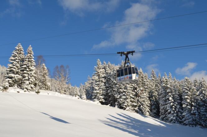 Aufstieg mit der Kristbergbahn