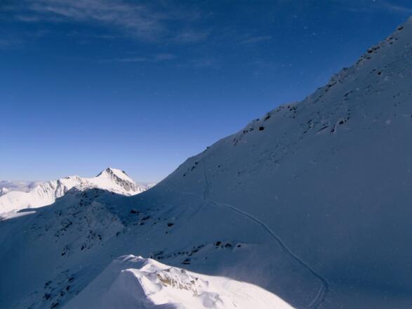 Die heikle nordseitige Querung.