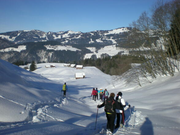 Abstieg zum Rehenbergvorsäß