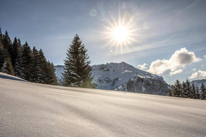 Winterlandschaft in Mellau