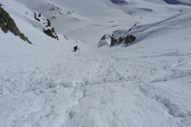 Nur gute Skifahrer sollten diese Abfahrt wagen.