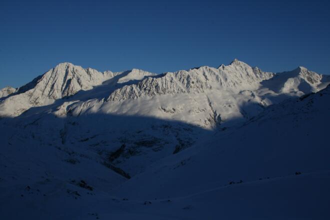 Sonnenuntergang auf der Vernagthütte.
