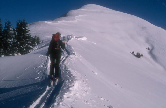 Kurz unter dem Gipfel