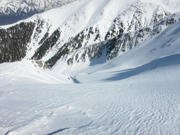 Wechsel vom Schneetal in &quot;die Grießer&quot; auf ca. 2460 m.