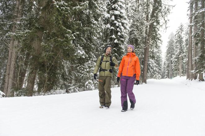 Winterwanderweg Richtung Alpe Unterpartnom
