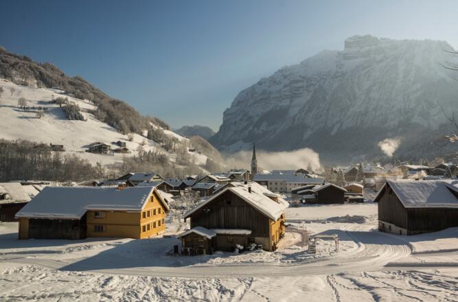 Winterlandschaft in Mellau
