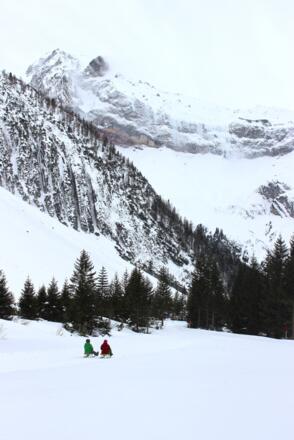 Rasant geht es zurück ins Tal