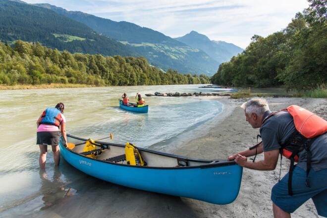 Das Kanu - ideal für Familien...