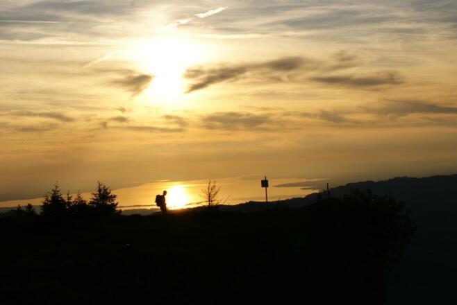 Sonnenuntergang auf der Niedere