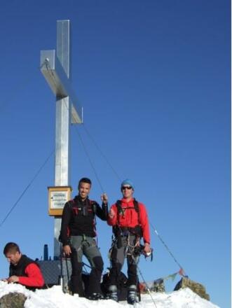 Gipfelkreuz auf 3156 m