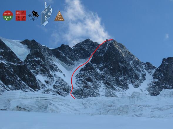 Großglockner Nordwand - Route Pallavicinirinne