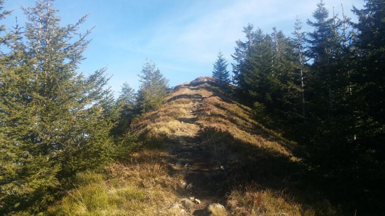 Anstieg auf die Hangspitze