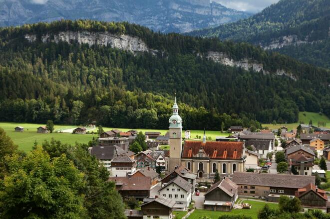 Blick von der Bezegg auf Bezau