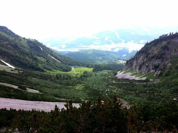 Blick vom Kübelkar zur Gaudemushütte