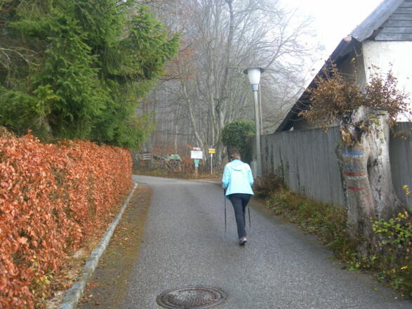 Ortsende von Attersee