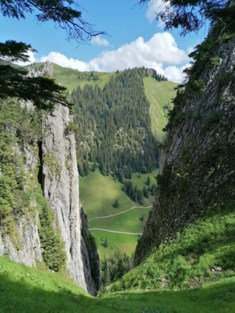Auf dem Weg zur Sienspitze