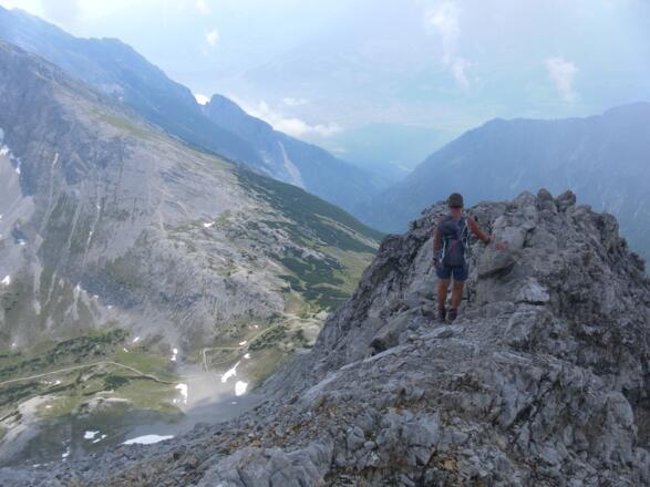 Gratabstieg zum Lafatscherjoch