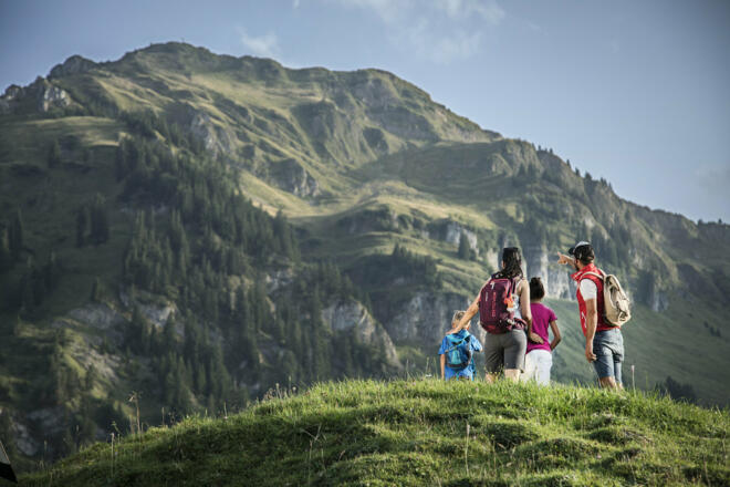 Wandern am Fuße der Winterstaude
