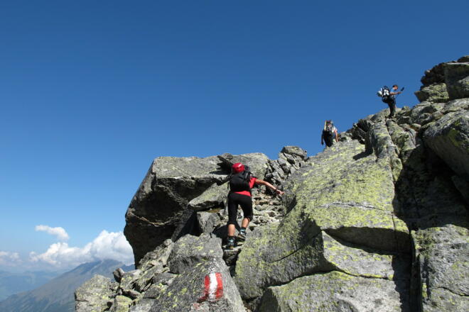 Aufstieg Amertaler Scharte