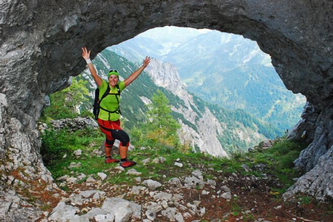 Das Felsenfenster beim Uwe Anderle Biwak