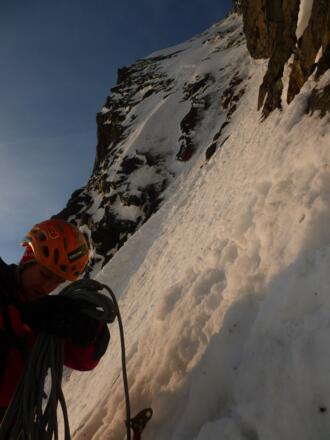 Am Einstieg der Mayerlrampe
