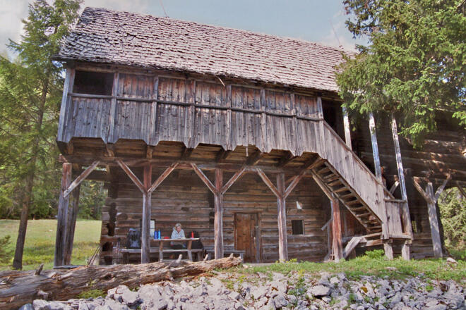 Ein „historischer“ Blick auf das Jagdhaus Bärenriedlau (2007)