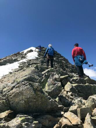 Der Weg verläuft meist auf dem Rücken...