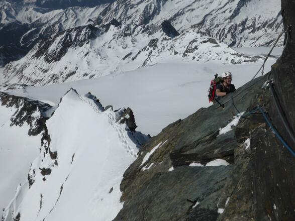 Tau und Stahlseil helfen hier enorm