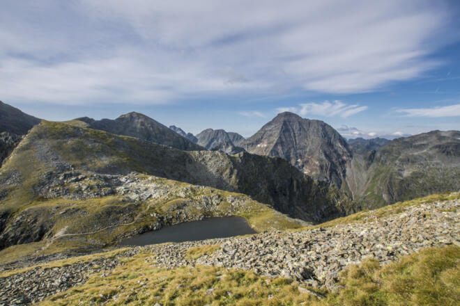 Blick zum Sattelsee und zum Hochgolling