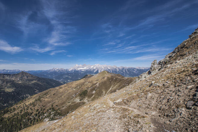 Schroffes Gelände unterhalb des Schiedeck-Gipfels