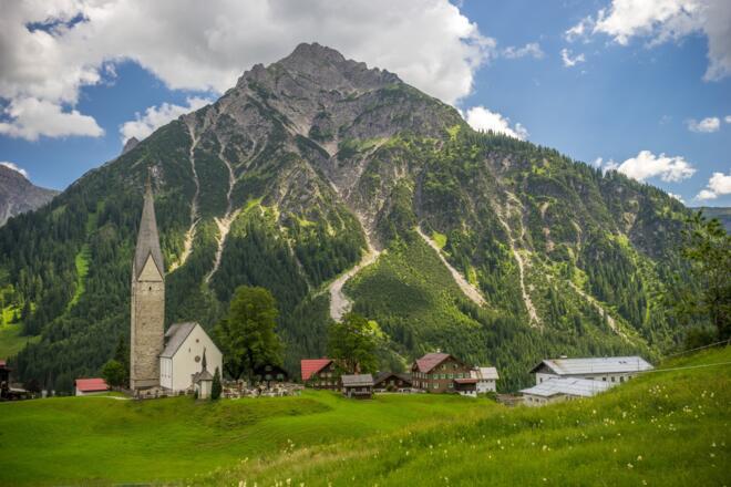 Blick auf Mittelberg