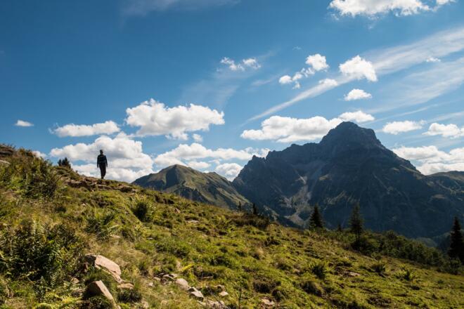 Bergpanorama des Kleinwalsertals