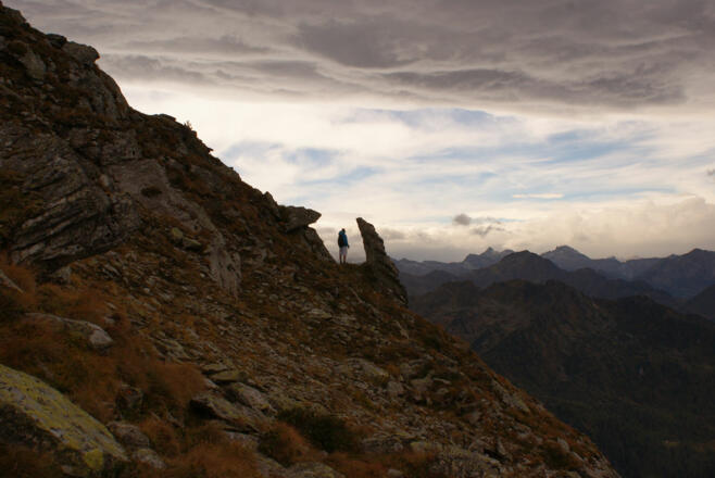 Unterhalb des Schiedeck-Gipfels