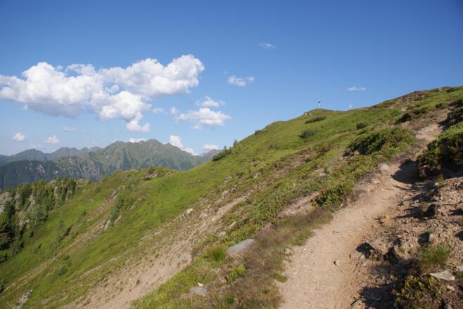 Ansstieg zur Guschen vom Latterfußsattel