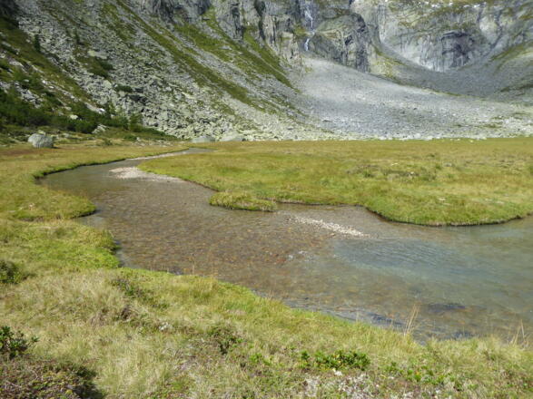 Sprudelndes Wasser im Keilbach - Acqua in movimento nel Rio del Conio