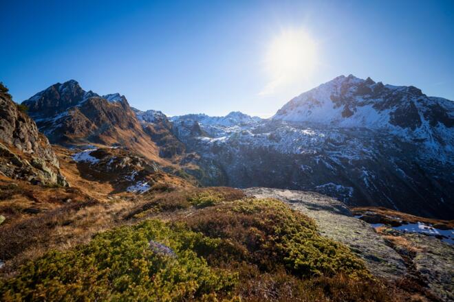 Landschaft Wanderung Breitspitze