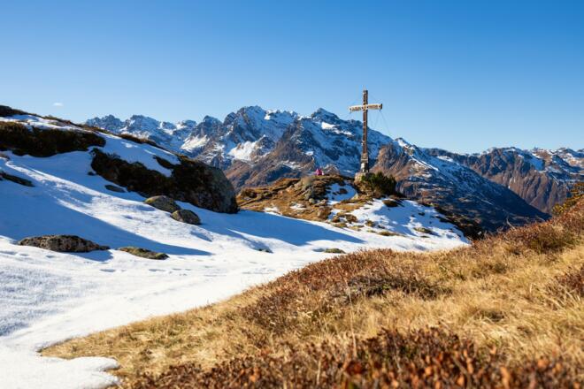 Gipfelkreuz Breitspitze