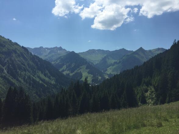 Blick ins hintere Kleinwalsertal