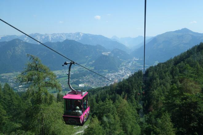 Zurück mit der Katrin Seilbahn