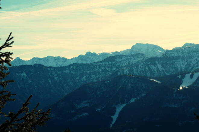 Gesamter Prielkamm am Rückweg um 1300m