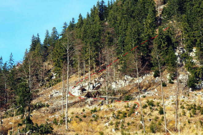 Umgehung Steilstufe 1170m - 1190 m