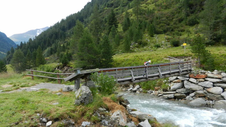Brücke über die Schwarzach nahe der Oberhausalm