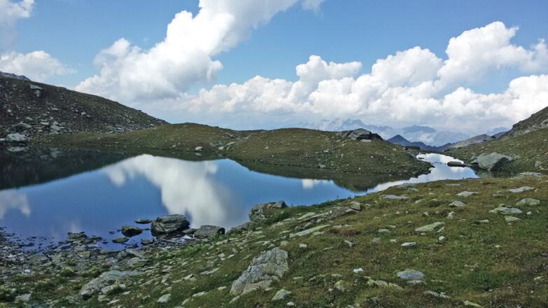 Angekommen an den blauen Seen im hintersten Viggartal