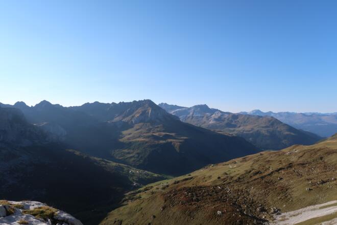 Ausblick vom Gemschtobel ins Prättigau