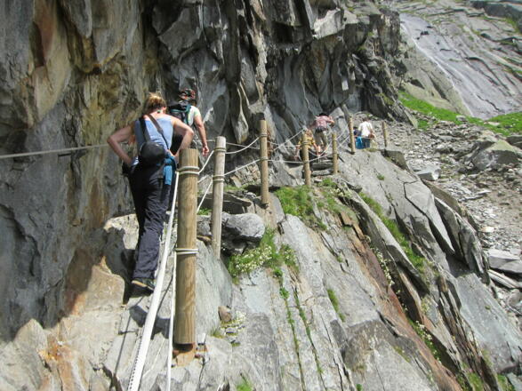 Dank der fleißigen Wegewarte sind auch steile Passagen kein Problem