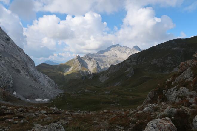 Blick vom Verajoch auf die Schesaplana