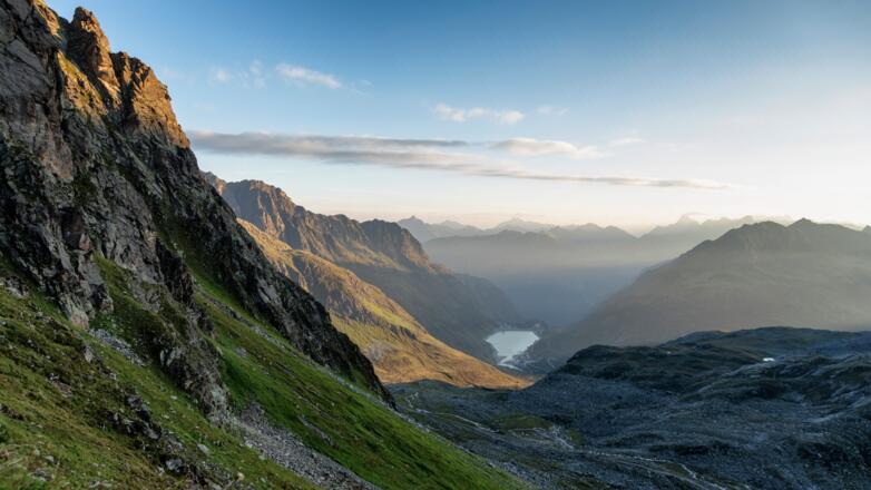 Saarbrücker Hütte Blick auf den Kopssee