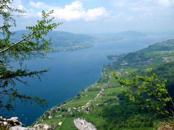 Blick nach Norden ins Alpenvorland
