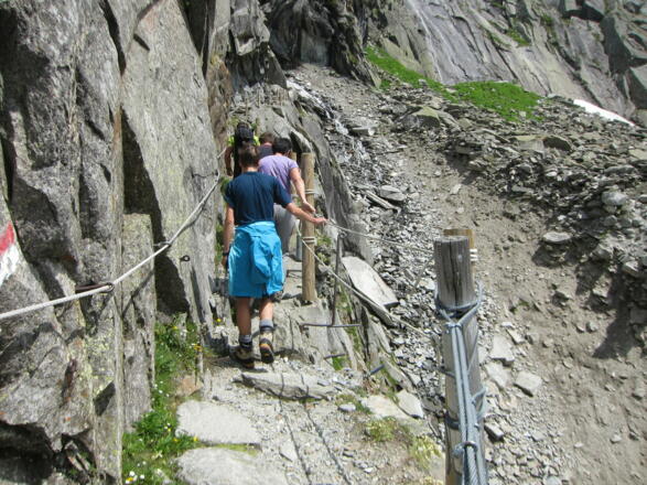 ... ist an den ausgesetzten Passagen beidseitig versichert.