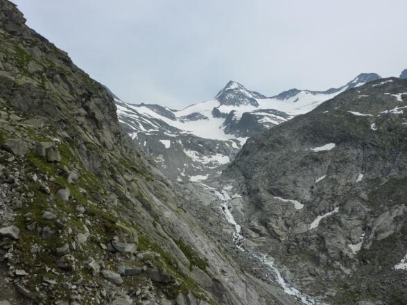Blick auf den Abfluss des Obersulzbachkees